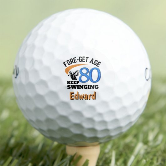 80e verjaardag golfcadeau - Voor vader in de wet Golfballen
