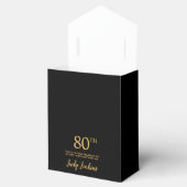 80e verjaardag Gouden Glitter Dank Je Bedankdoosjes (Geopend)