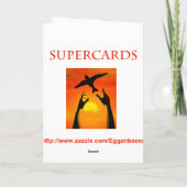 80e verjaardag gouden vlinders kaart (Achterkant)