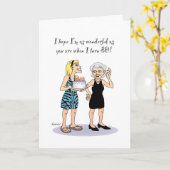 80e verjaardag grootmoeder kaart (Gele Bloem)