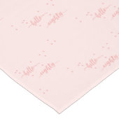 80e verjaardag hallo wazige roze tachtig korte tafelloper (Hoek)