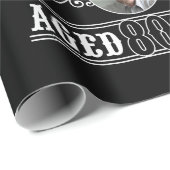 80e verjaardag het Man de mythe de Legendfoto Cadeaupapier (Rol Hoek)