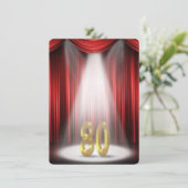 80e verjaardag kaart (Staand voorkant)