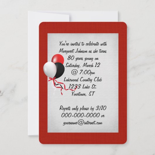 80e verjaardag kaart (Achterkant)