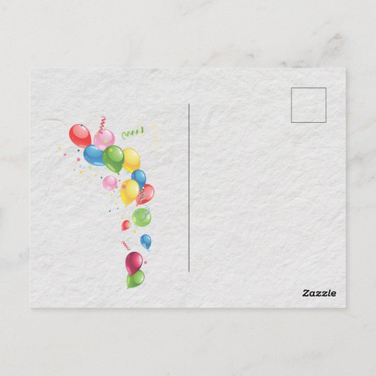 80e verjaardag Kaart (Achterkant)