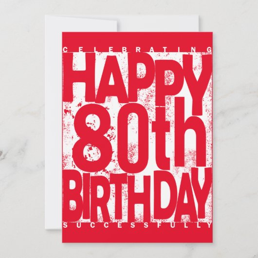 80e verjaardag kaart (Voorkant)
