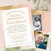 80e verjaardag Kaart Douche per post Fotouitnodigi