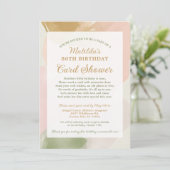 80e verjaardag Kaart Douche per post Fotouitnodigi (Staand voorkant)