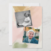 80e verjaardag Kaart Douche per post Fotouitnodigi (Achterkant)