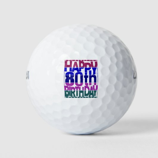 80e verjaardag_kleurengradiënten golfballen (Voorkant)