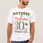 80e verjaardag koning t-shirt (Voorkant)