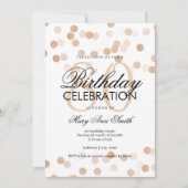 80e verjaardag koperen olie Glitter Lichten Kaart (Voorkant)