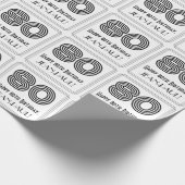 80e verjaardag: Kunst Deco Geïnspireerde stijl "80 Cadeaupapier (Hoek)