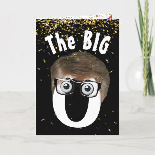 80e verjaardag Man op zwart Kaart