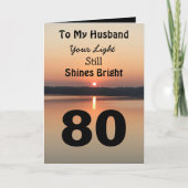 80e verjaardag man schijnt nog steeds helder kaart (Voorkant)