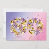 80e verjaardag, met bloembranen kaart (Voorkant)