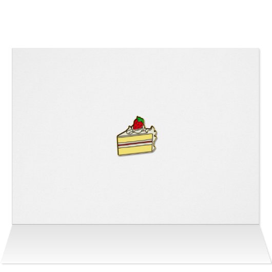 80e verjaardag met cupcake, kaarsen en vorkheftruc (Binnen Horizontaal (Boven))