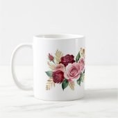 80e verjaardag Mok voor oma - Bloemen Custom Name (Links)