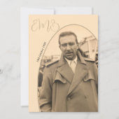 80e verjaardag Monogram Man Foto Stijlvolle Verjaa Kaart (Voorkant)