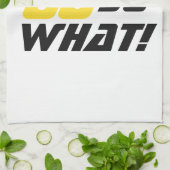 80e verjaardag Motivatie Funny Positive Modern Theedoek (Gevouwen)