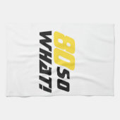 80e verjaardag Motivatie Funny Positive Modern Theedoek (Horizontaal)