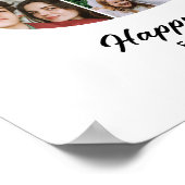 80e Verjaardag Nummer 80 Fotocollage Jubileum Poster (Hoek)