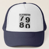 80e verjaardag Oldometer Trucker Pet (Voorkant)