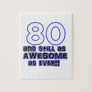 80e verjaardag ontwerp legpuzzel