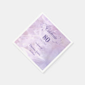 80e verjaardag partij standaard cocktail servet (Hoek)