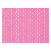 80e verjaardag Party Naam Roze Modern Patroon Tafelkleed (Voorkant (Horizontaal))