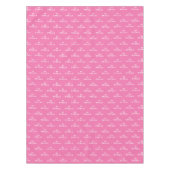 80e verjaardag Party Naam Roze Modern Patroon Tafelkleed (Voorkant)