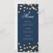 80e verjaardag Party Programma Gold Navy Glitter M (Achterkant)