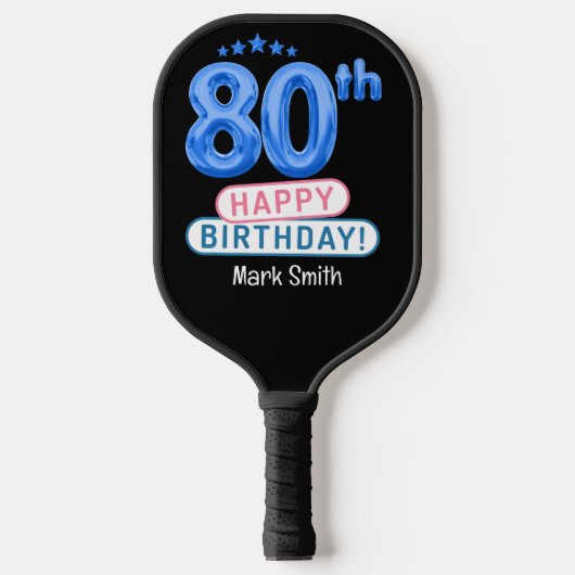 80e verjaardag pickleball paddle (Voorkant)