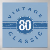  80e verjaardag poster (Voorkant)