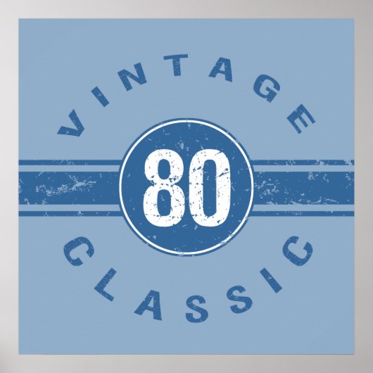 80e verjaardag poster (Voorkant)