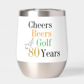 80e verjaardag Proost Beers Golf minimaal (Achterkant)