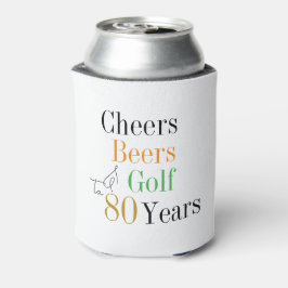 80e verjaardag Proost Beers Golf Party Blikjeskoeler