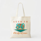 80e verjaardag Retro Tote Bag (Voorkant)