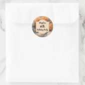 80e verjaardag ronde sticker (Tas)