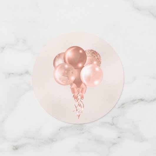 80e verjaardag Roos gouden taart foto Confetti (Kleine voorkant)