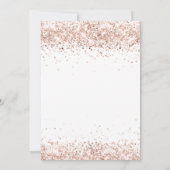 80e verjaardag roos gouden witte ballonnen kaart (Achterkant)