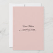 80e verjaardag Save the Date Blush Pink Kaart (Achterkant)