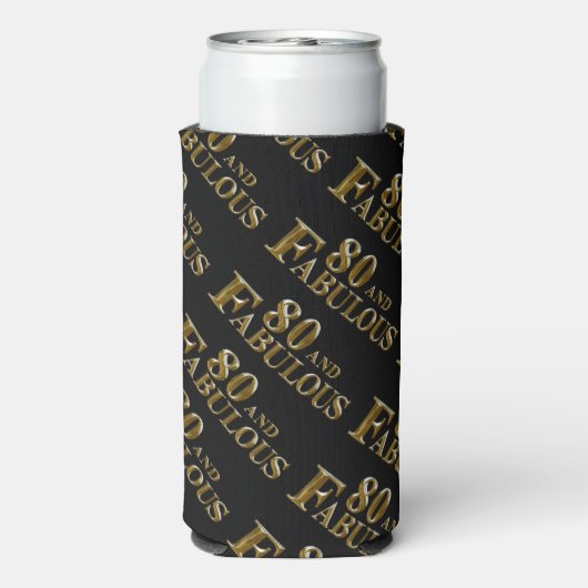 80e verjaardag seltzer blikjeskoeler (Seltzer Achterkant)