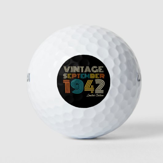 80e verjaardag  september 1942 Limited Edtn. Golfballen (Voorkant)