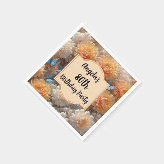 80e verjaardag servet (Hoek)