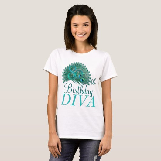 80e verjaardag Shirt Diva (Voorkant volledig)