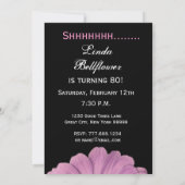 80e verjaardag Sjabloon roze maaltijd Kaart (Achterkant)