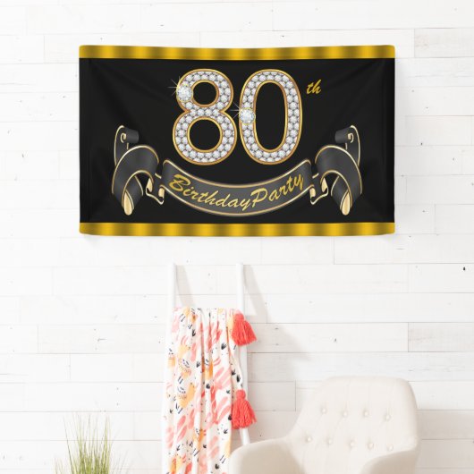 80e verjaardag spandoek (Insitu)