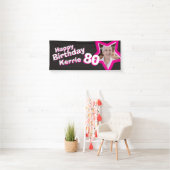 80e verjaardag ster aangepaste foto banner (Insitu)