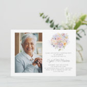 80e verjaardag Surprise Party Bloemenboeket Kaart (Staand voorkant)